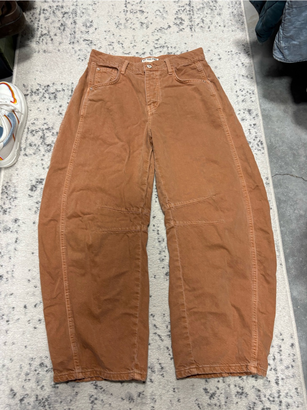 FREE PEOPLE WE THE FREE GOOD LUCK MID-RISE BARREL JEANS - Picture 7 of 10